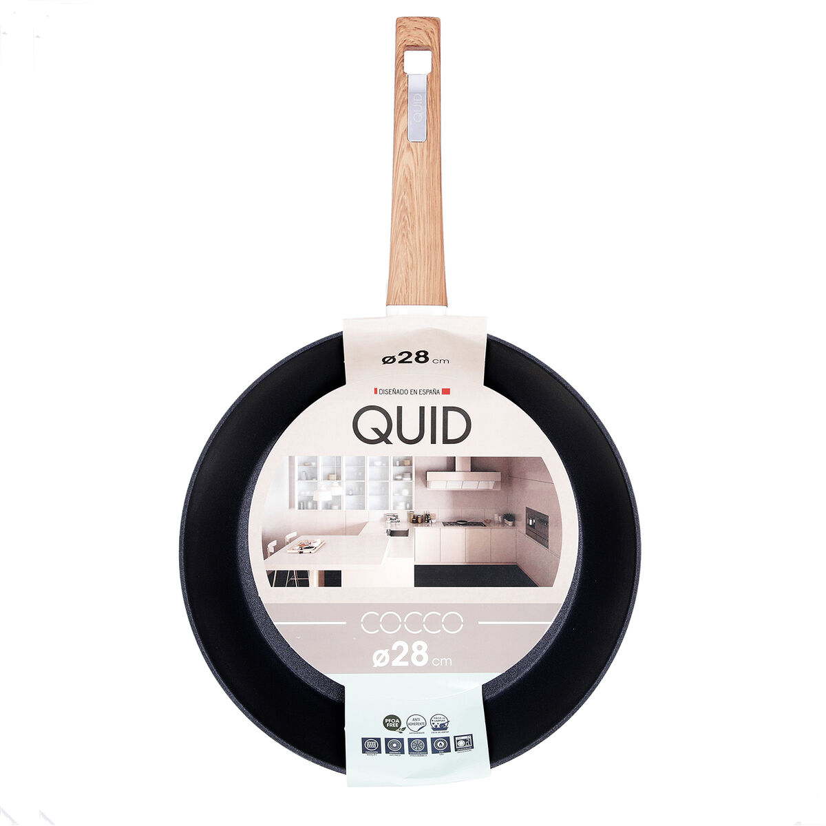 Poêle Anti-adhésive Quid Cocco Aluminium Forgé 28 Cm