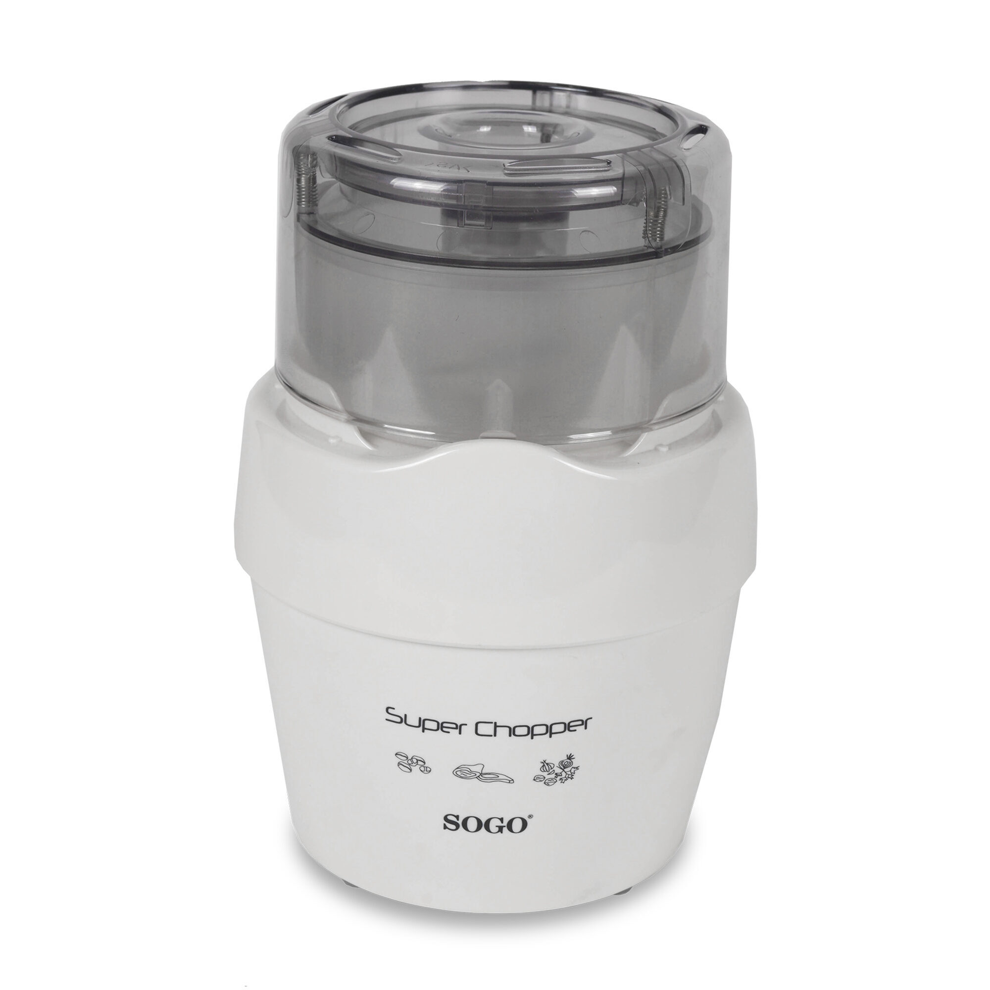 SOGO Tritatutto Elettrico 250ml 800W - Ideale per Caffè, Salse, Spezie, Frutta Secca, Carne, Sicurezza Avanzata, Facile Pulizia