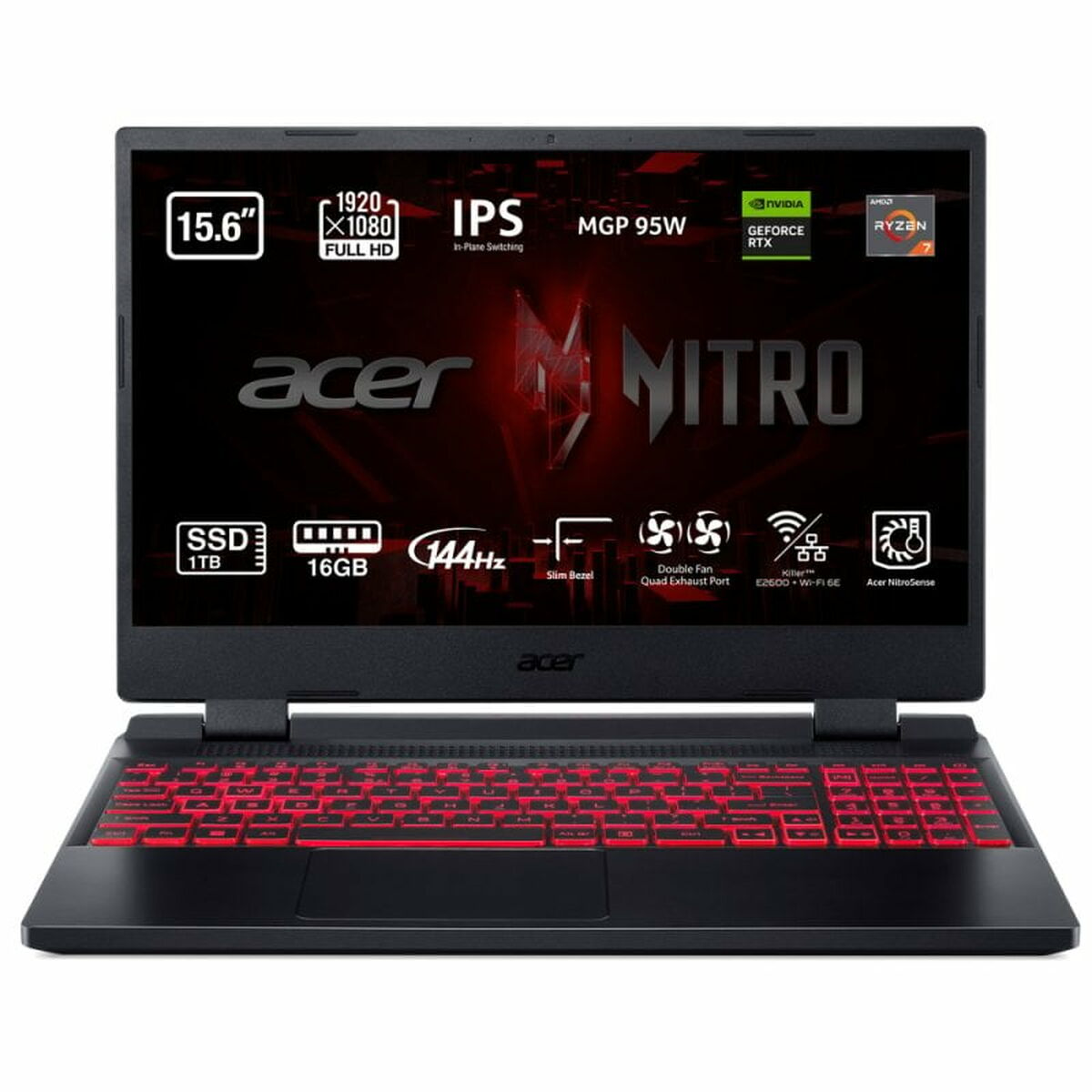 Ordinateur Portable Acer Nitro 5 An515-47-r6uv Amd Ryzen 7 7735hs 