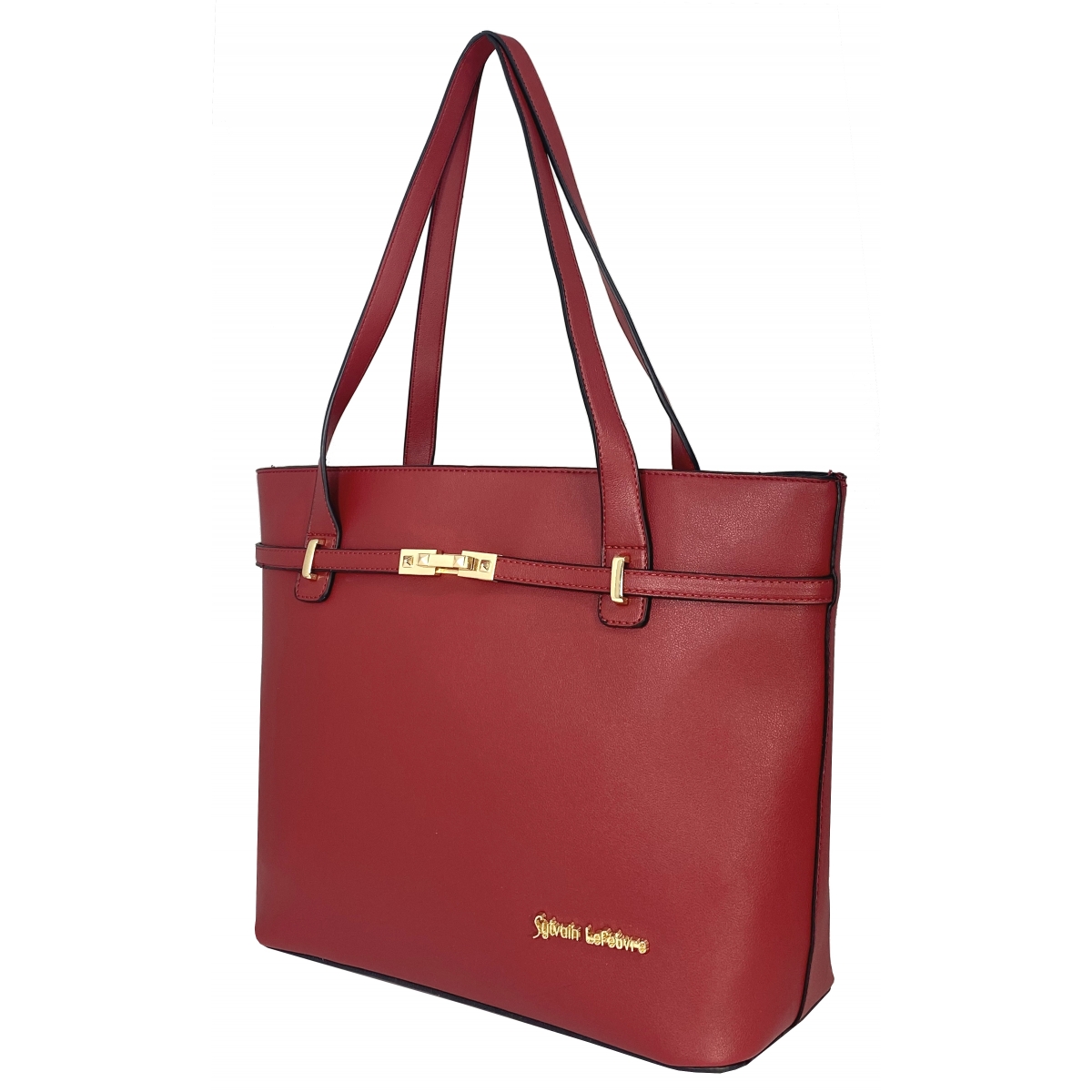 Sac à Main DANIEL HECHTER En Cuir Synthétique Rouge - État Parfait - Taille Moyenne, Bandoulière