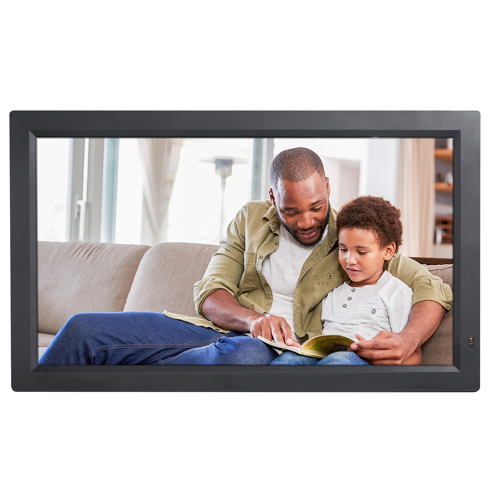 Cadre Photo Numérique Full Hd 1080p Lecteur Multimédia Usb 21 Pouces Sd Mmc Noir Yoni
