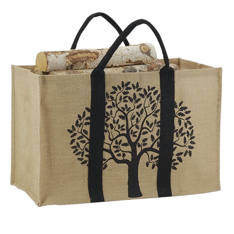 Sac À Bûches En Jute Naturel
