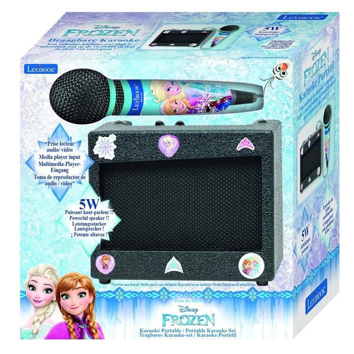 La Reine Des Neiges Enceinte Karaoké Avec Micro Lexibook