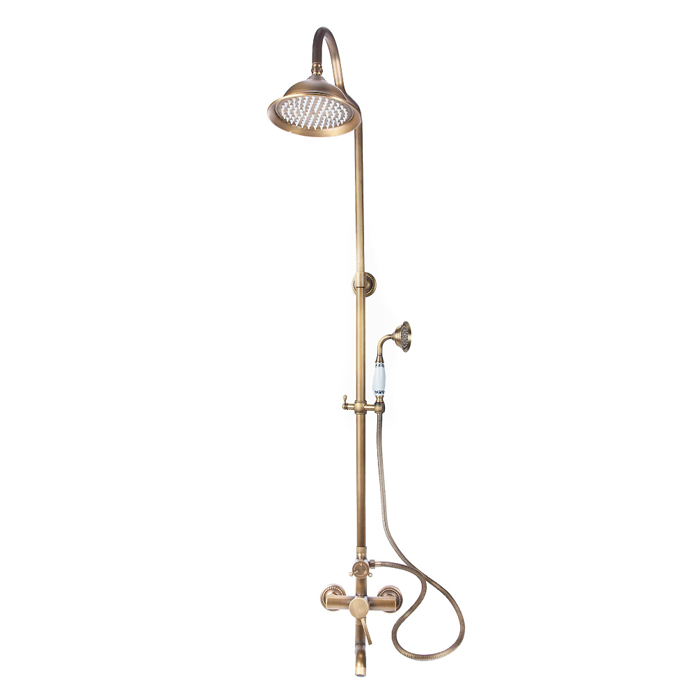 TBTF010- Brass wall mounted shower set