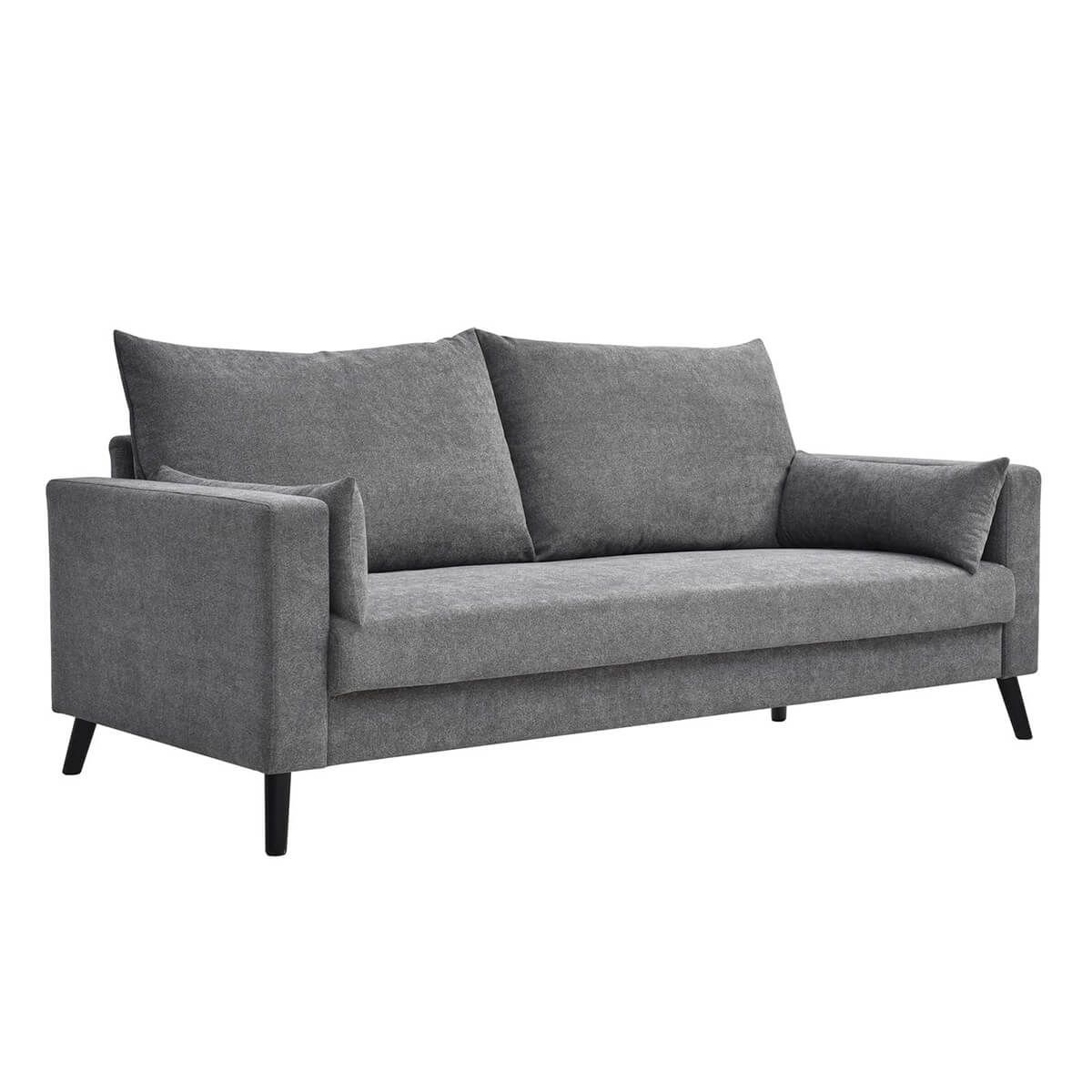 Zala - Ensemble Fauteuil + Canapé 3p Gris Foncé