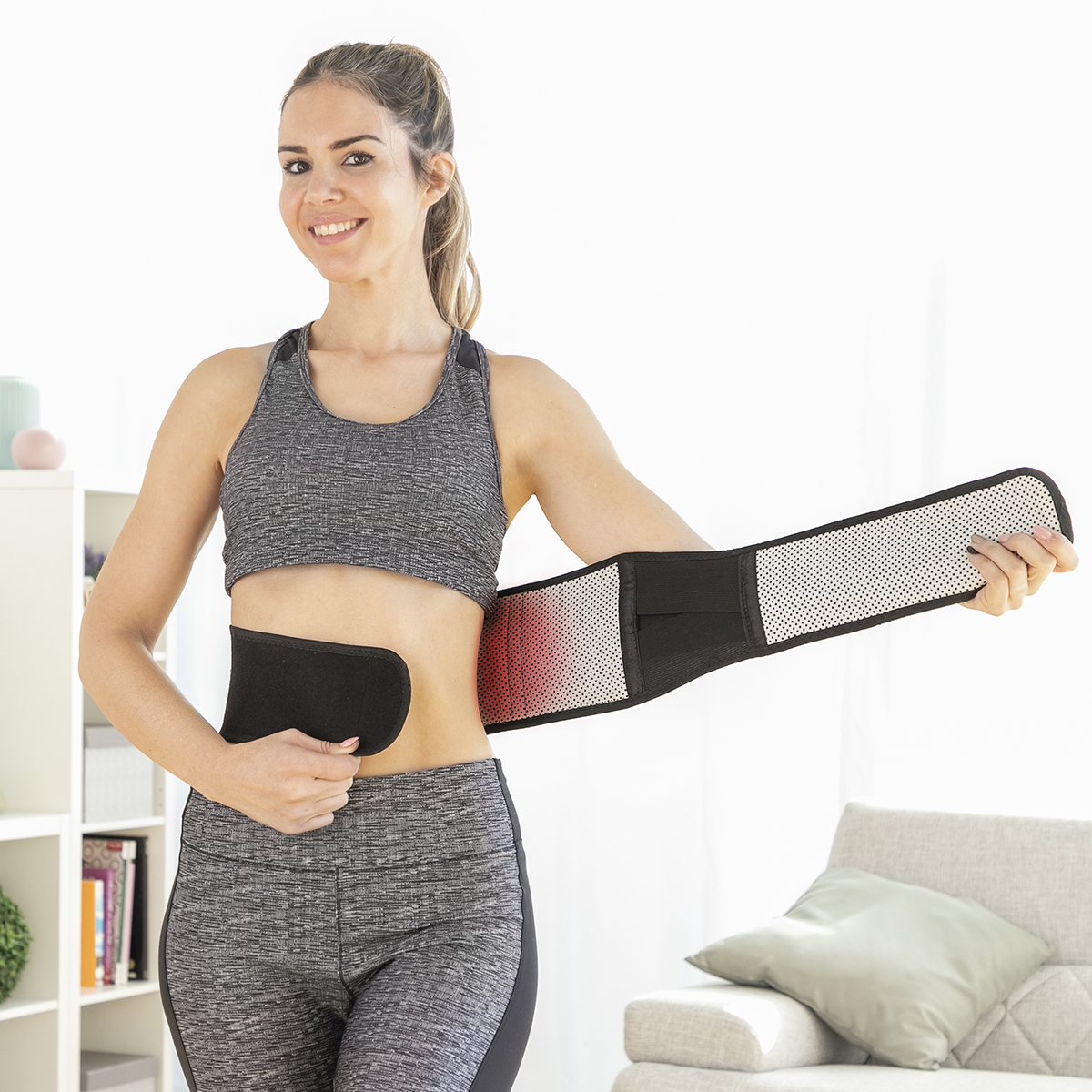 Innovagoods Ceinture Thermique Correctrice Avec Aimants De Turmaline Tourmabelt