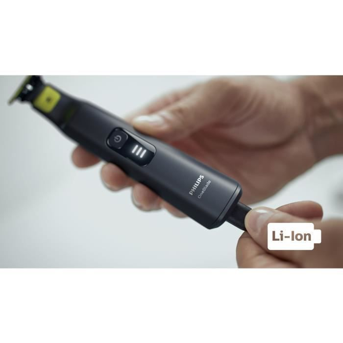 Rasoir/tondeuse Philips Qp6530/16 Oneblade Pro Pour Visage Et Corps Wet & Dry - 12 Hauteurs De Coupe - 1 Sabot Et 1 Lame