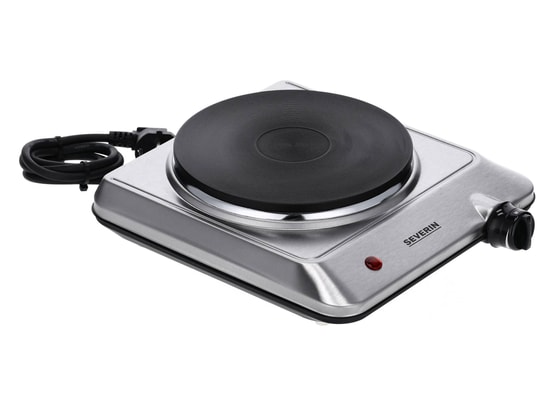 Réchaud électrique SEVERIN KP1092 - plaque 1 500W - diametre 18 cm - thermostat réglable - inox