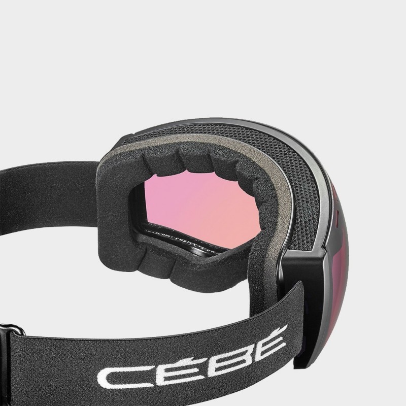 Cebe Masque De Ski Cloud - S2 - Black Matte Rose Flash Pink