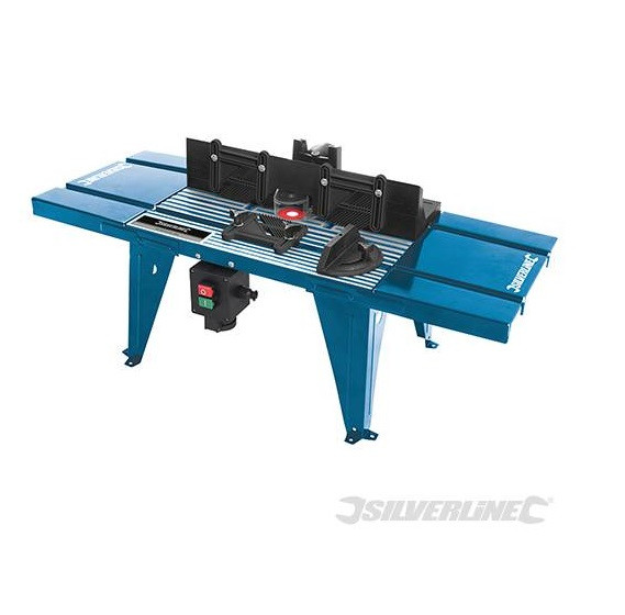 image: Image: Table De Défonceuse Avec Rapporteur 850 X 330 Mm Silverline