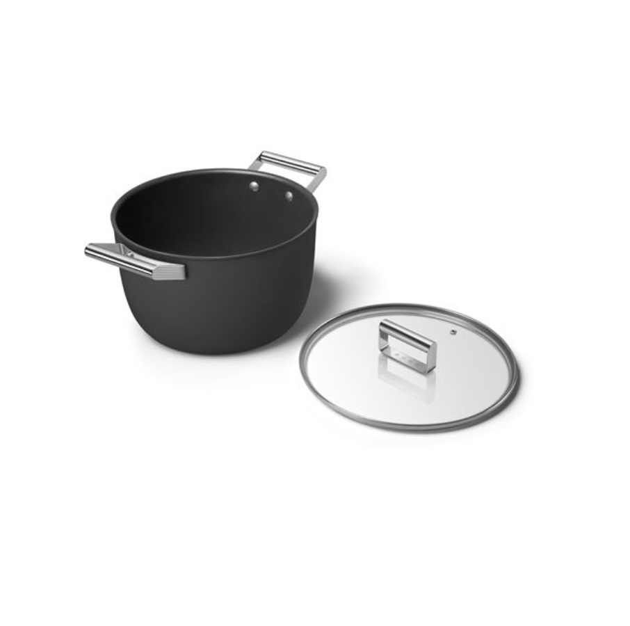 Faitout Inox Avec Couvercle Verre 28 Cm - Compatible Tous Feux (induction, Gaz, Vitrocéramique) - Haute Qualité Durable - 6