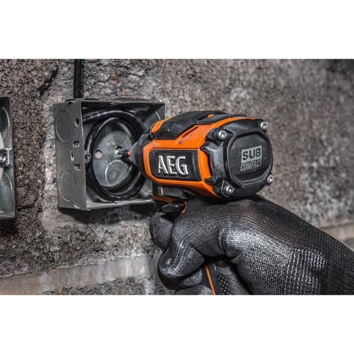 Aeg Visseuse A Chocs Subcompact 18v Brushless  Bss18sbl-0, 200 Nm, 3 Modes