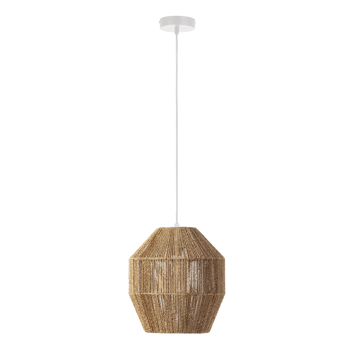 Suspension Ishi En Corde Tressée, Diamètre 30 Cm