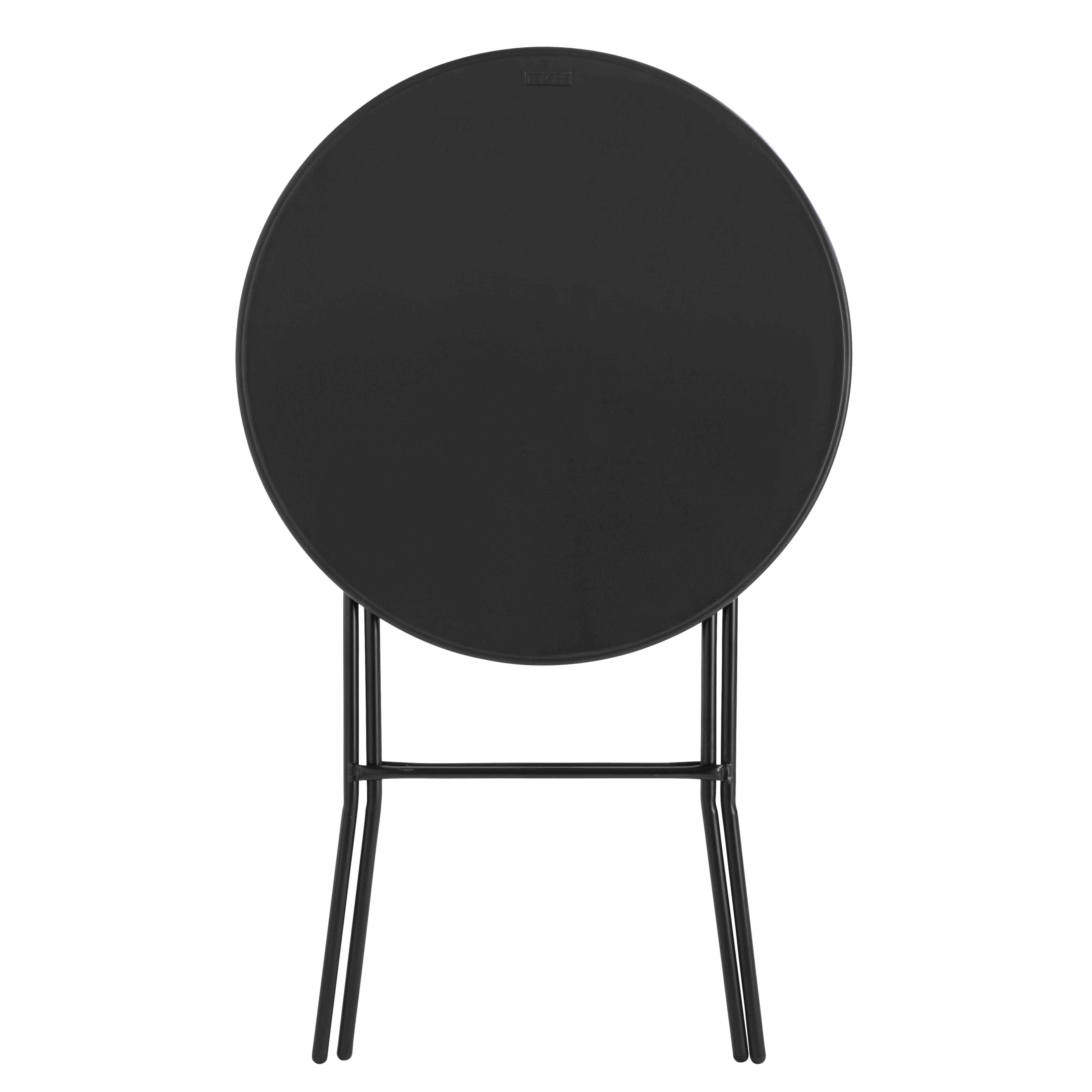Mange-debout Pliant Noir 110x80 Cm