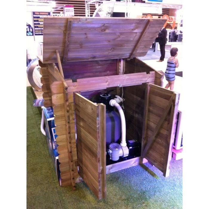 Ubbink Coffre De Rangement Pour Filtration En Bois De Piscine à Prix Carrefour