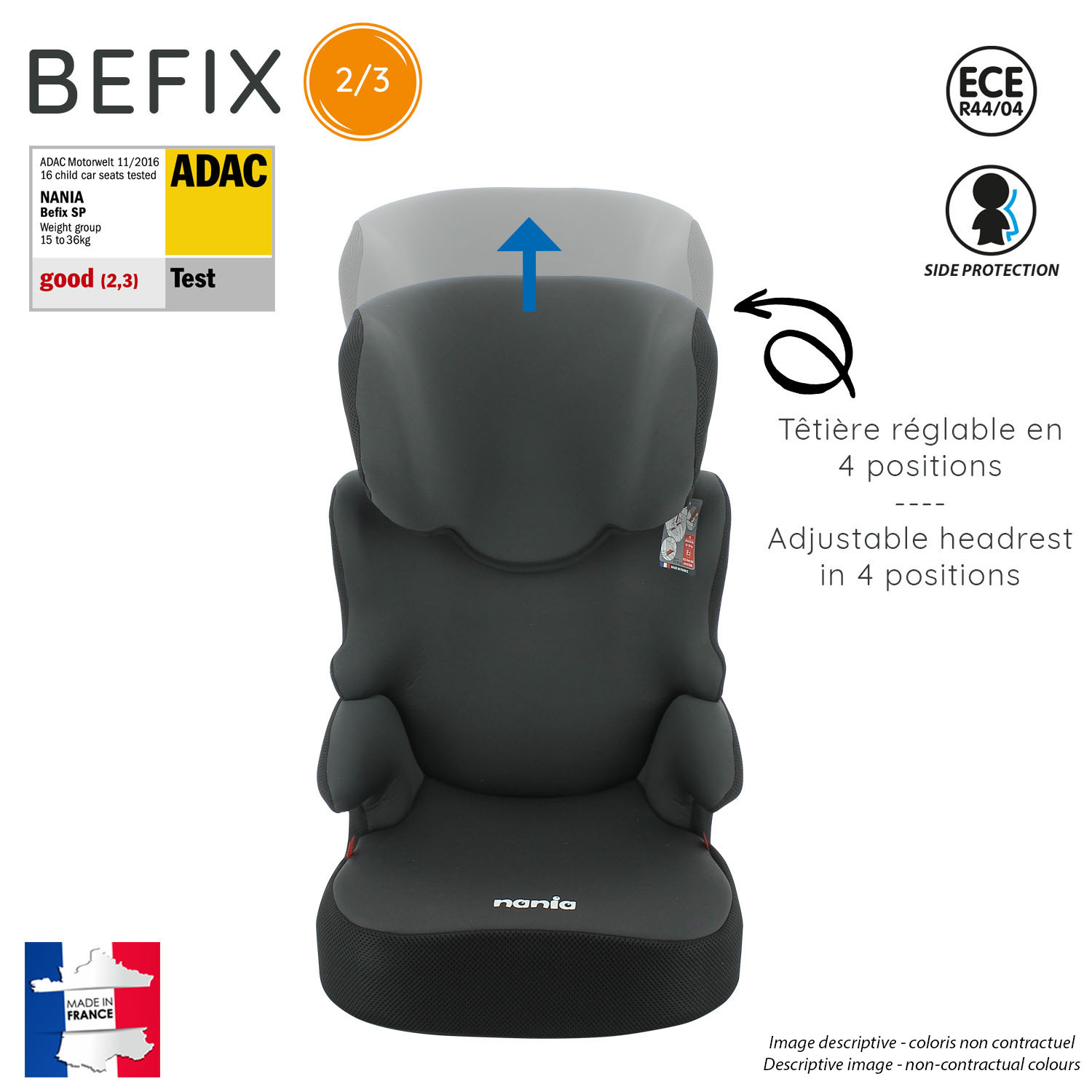 Rehausseur Enfant Befix Groupe 2/3 (15-36kg) - - Eco Nania