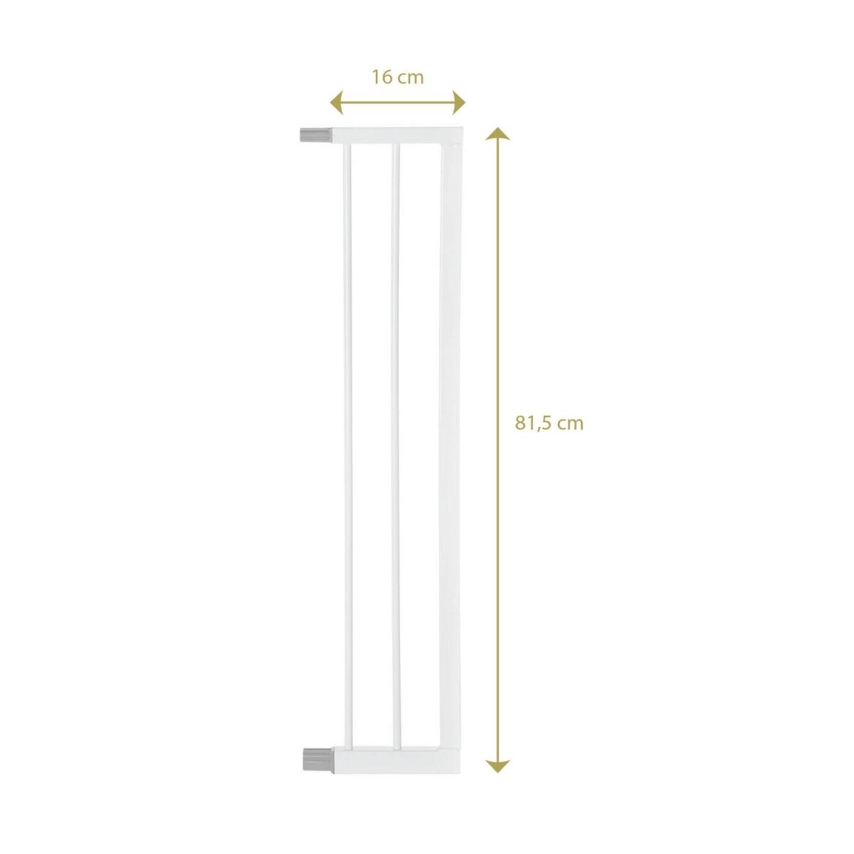Barrière De Porte À Pression Easylock Plus Métal  104,5 Cm - 112,5 Cm Blanc