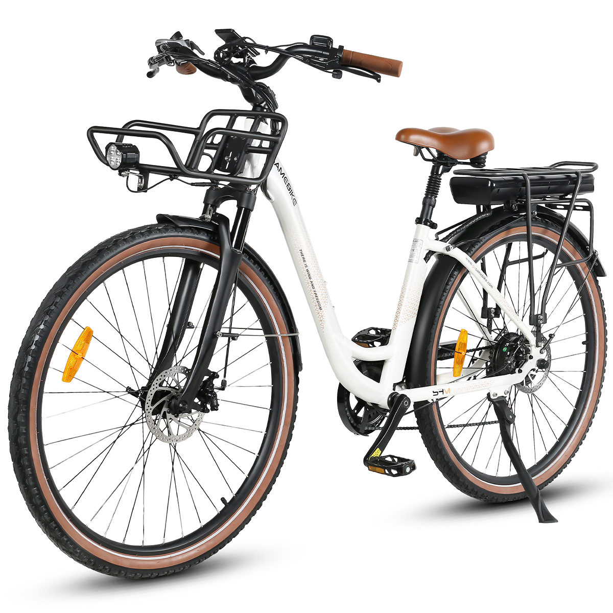 Vélo Électrique De Ville Samebike Rs-a07, 500 W, 36 V, 13 Ah, Blanc