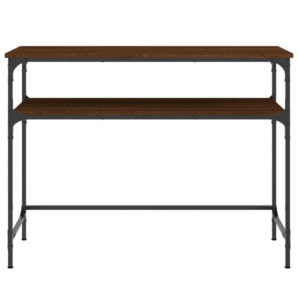 Table Console | Table D'entrée Chêne Marron 100x35,5x75 Cm Bois D'ingénierie