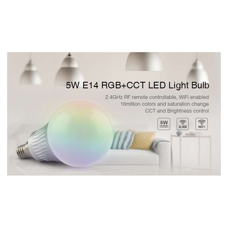 Ampoule Led E14 Rgb Cct 5w Pilotable Rf Wifi 013 à Prix