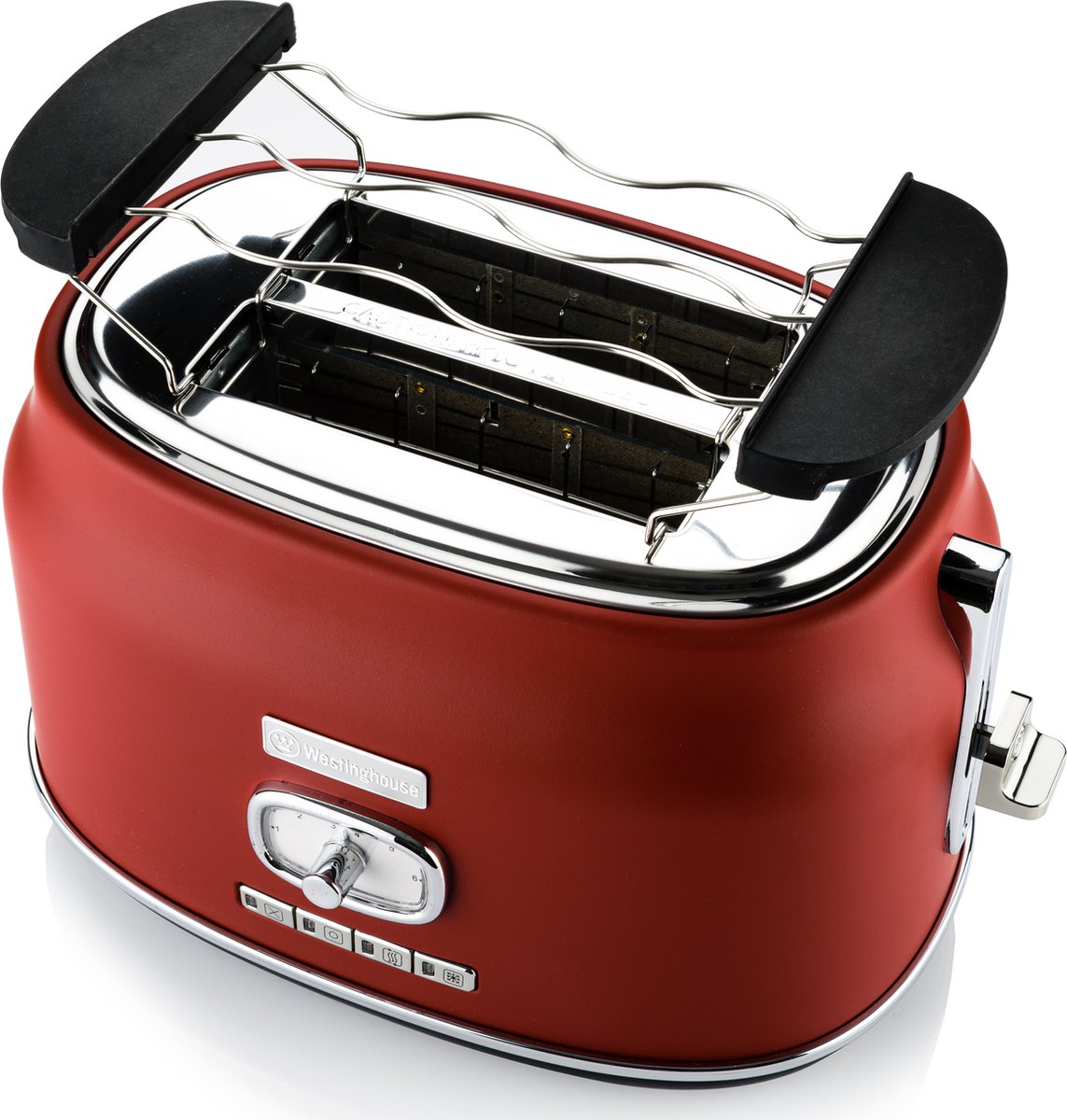 Westinghouse - Retro -  Grille Pain 2 Fentes  + Bouilloire 1,7 L - Blender - Rouge