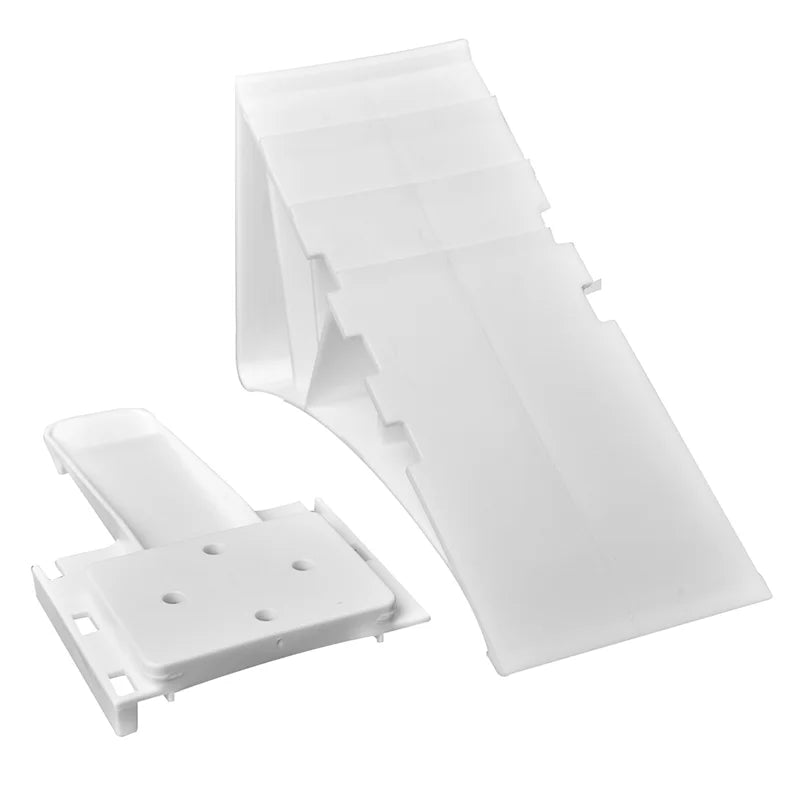 Cale De Roue Plastique Blanc Incl. Support Tp