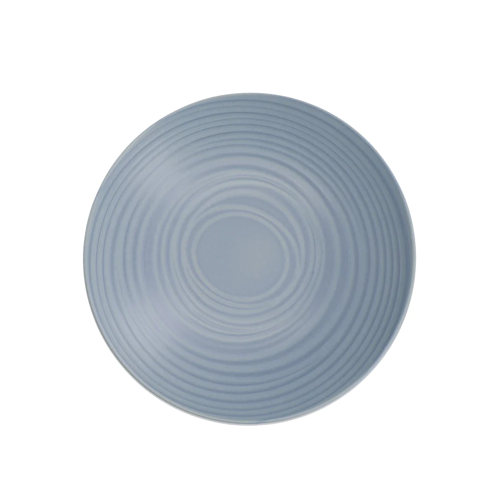 Lot De 6 Assiettes Creuses En Grès Bleu - Sibo - Neuves