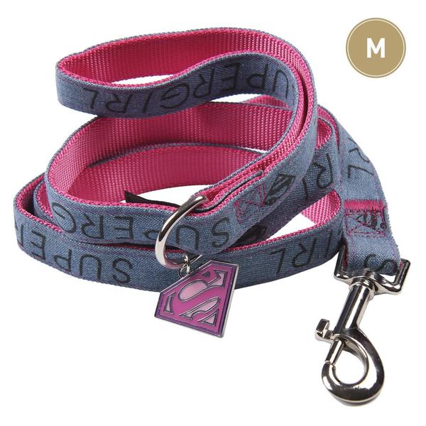 Laisse Pour Chien Superman Rose