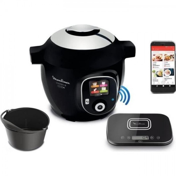 image: Image: Multicuiseur - Robot Cuiseur Moulinex Cookeo+ Connect  , 6 L, Cuisson Pression, Menus