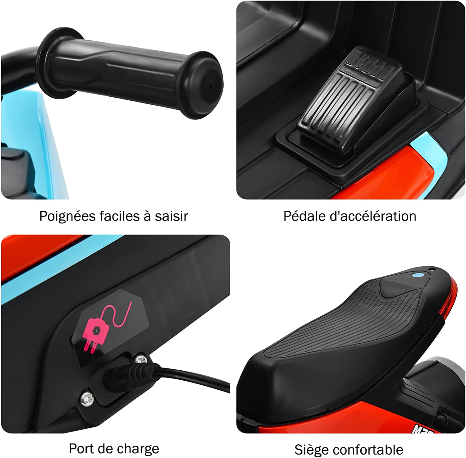 Lifemaster Trottinette à 3 roues pour enfants avec lumières multicolores sur le pont et les roues – Guidon réglable à 5 hauteurs, large plateau antidérapant, certifiée pour la sécurité des enfants