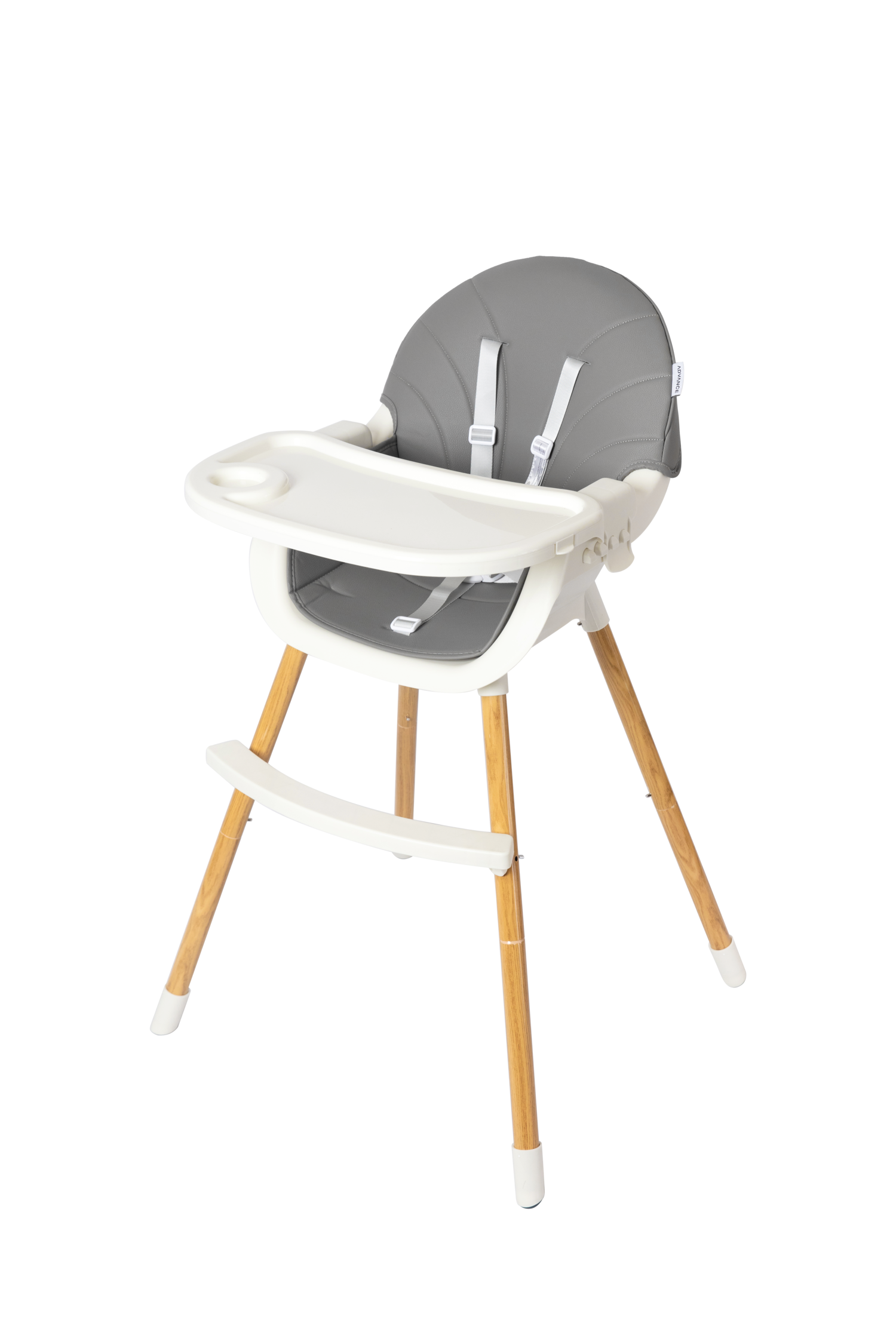 Honorbb Chaise Haute Koob Gris - 2 En 1 - Chaise Haute Et Fauteuil