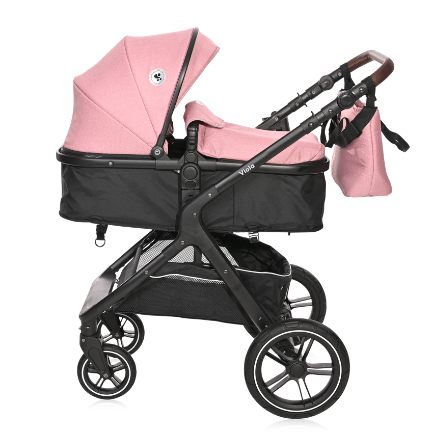Poussette Combinée - Transformable - Convertible - Viola - 0-22kg - Rose