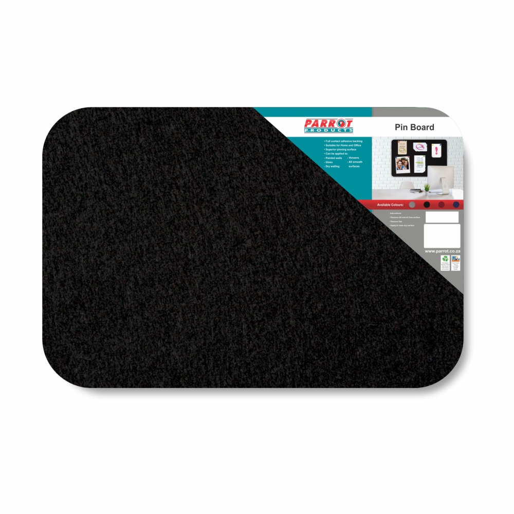 Adhesive Pin Board (No Frame - 900*600mm - Black)