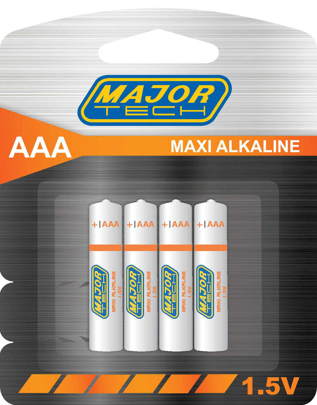 AAA Maxi Alkaline Batteries LR03-BP4 (Pack of 16 Batteries)  - Major Tech
