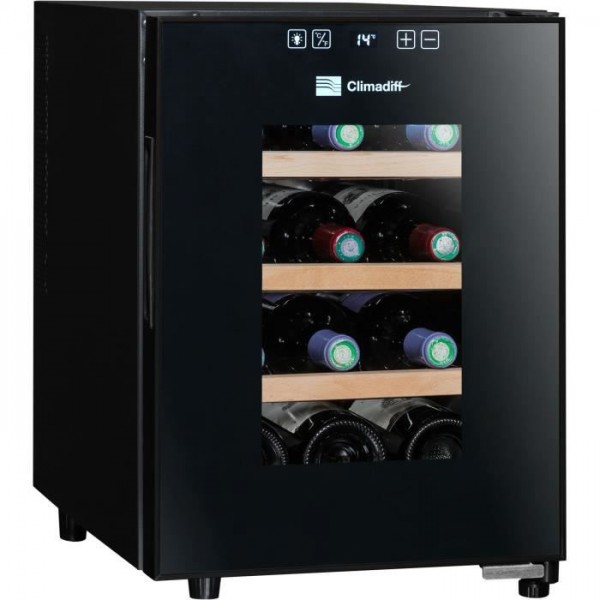 Cave A Vin De Service Climadiff Cc12 Noir à Prix Carrefour