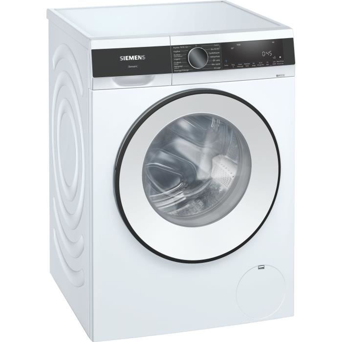Lave-linge Hublot Siemens Wg44g200fr Iq500 - 9 Kg - Induction - L59,8cm - 1400 Trs/min - Blanc