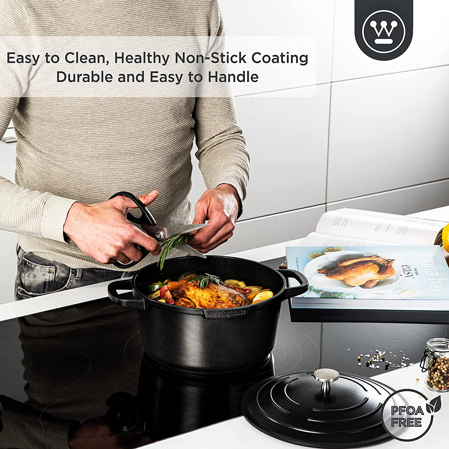 Westinghouse - Série Performance - Cocotte 28 Cm - Induction - Noir