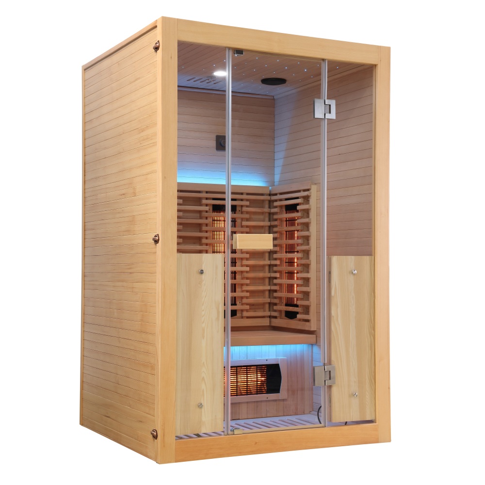 Infrasauna Belatrix Salo 2 Lux – detail interiéru a žiaričov