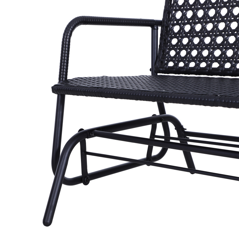 Banc À Bascule De Jardin Abel Noir
