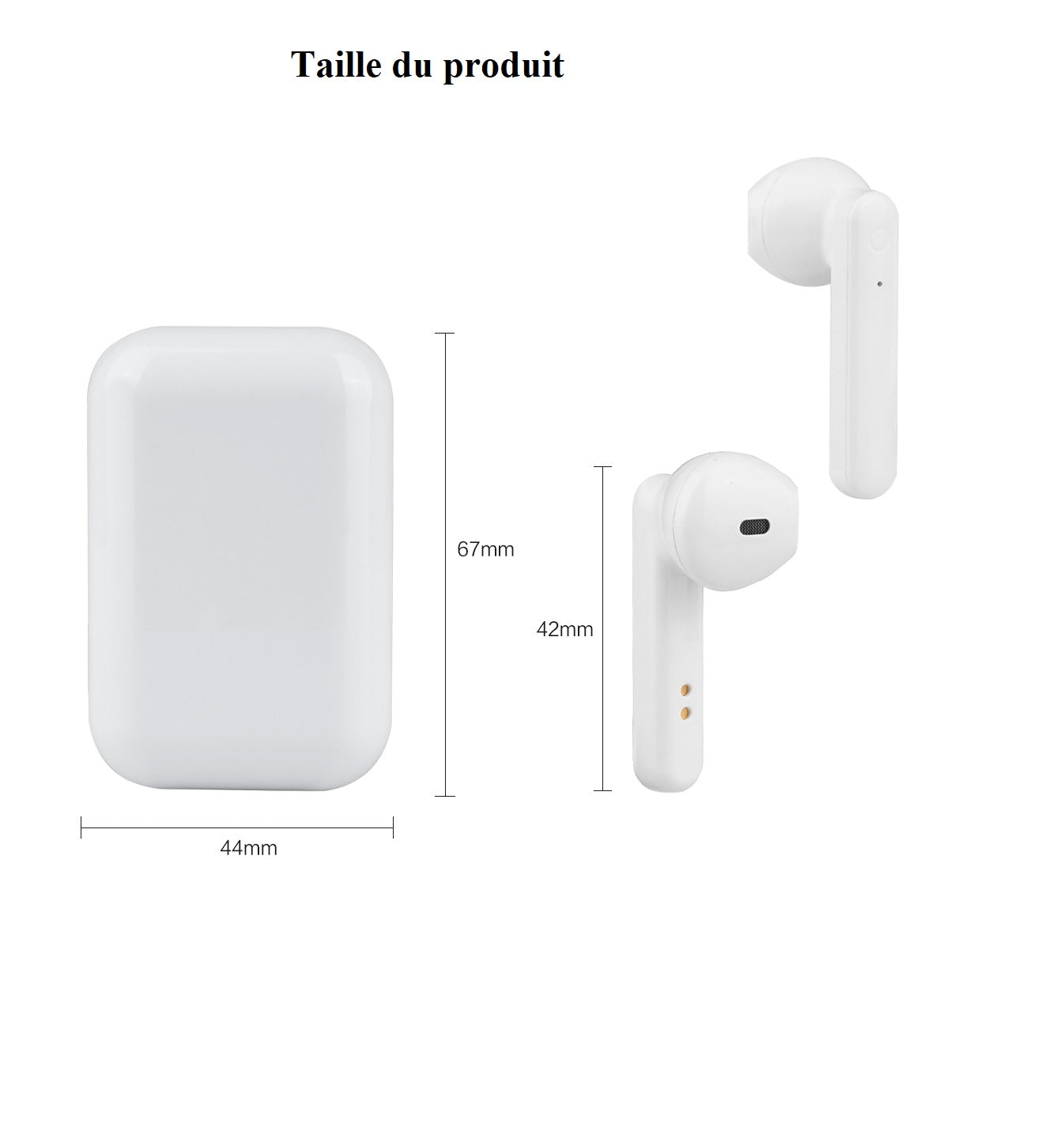 Earbuds Tactiles Bluetooth V5.0+edr