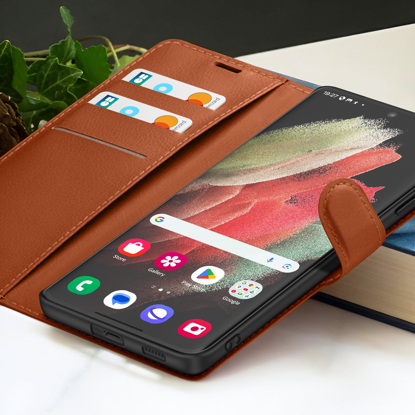 Étui Portefeuille Zanae Desire EYE Marron