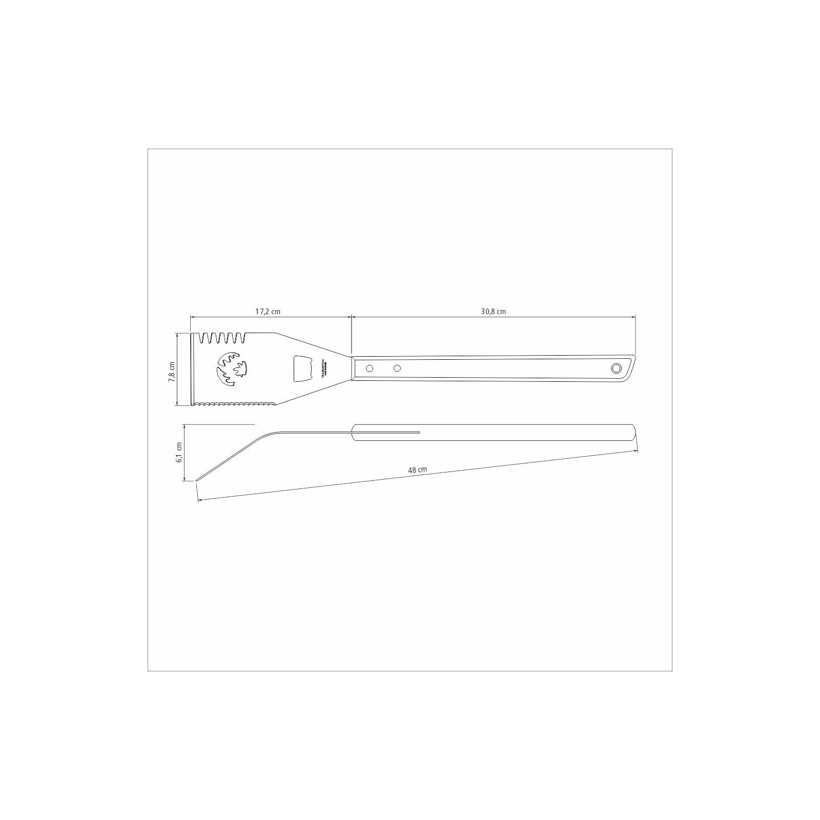 Kit D'ustensiles Barbecue Churrasco, 3pcs, Inox Et Bois Tramontina