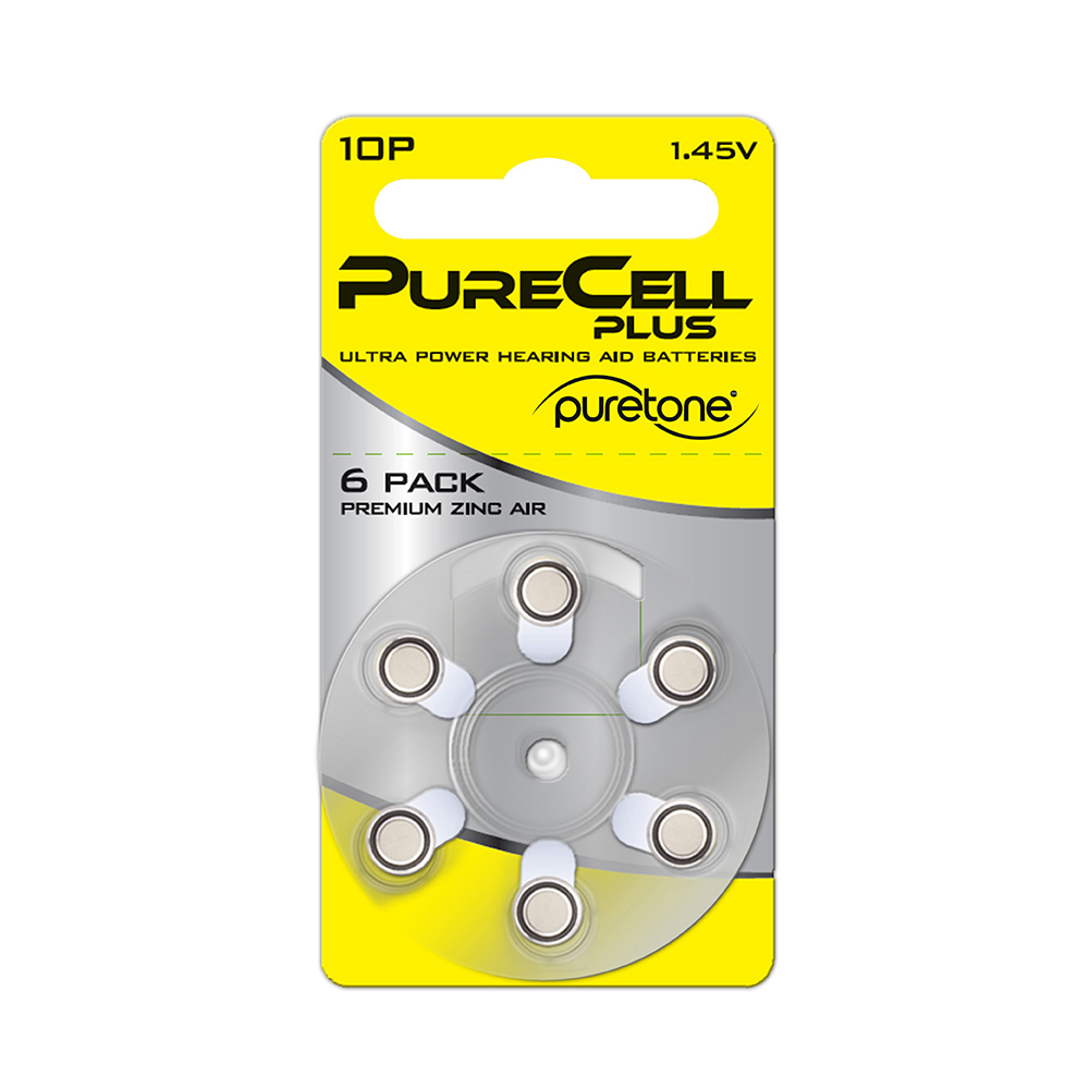 PureCell Plus Hearing Aid Batteries - Size 10