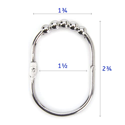 Lot De 50 Crochets à Rideaux Plissés - Système Cliquet Réglable 7cm Pour Tous Types De Rideaux