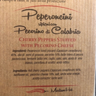 Tris Piments Cerises Farcis: Thon, Anchois Et Câpres, Fromage Pecorino 170 Gr X 3 DELIZIE DI CALABRIA