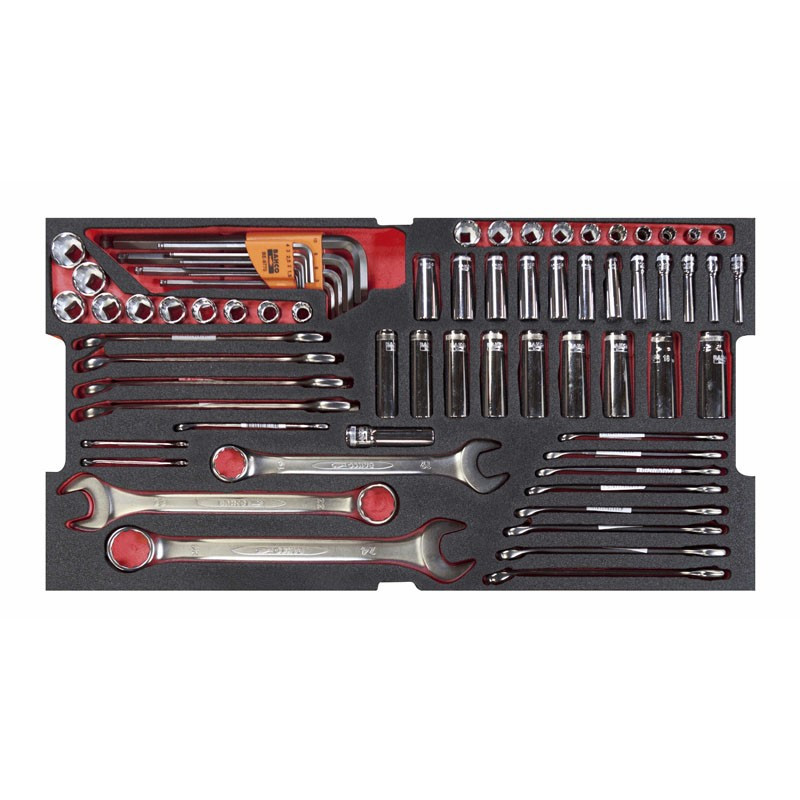 Caisse Rigide À Usage Intensif Avec Kit D'outils Aviation 240 Outils 4750rchdw01ff1 Bahco