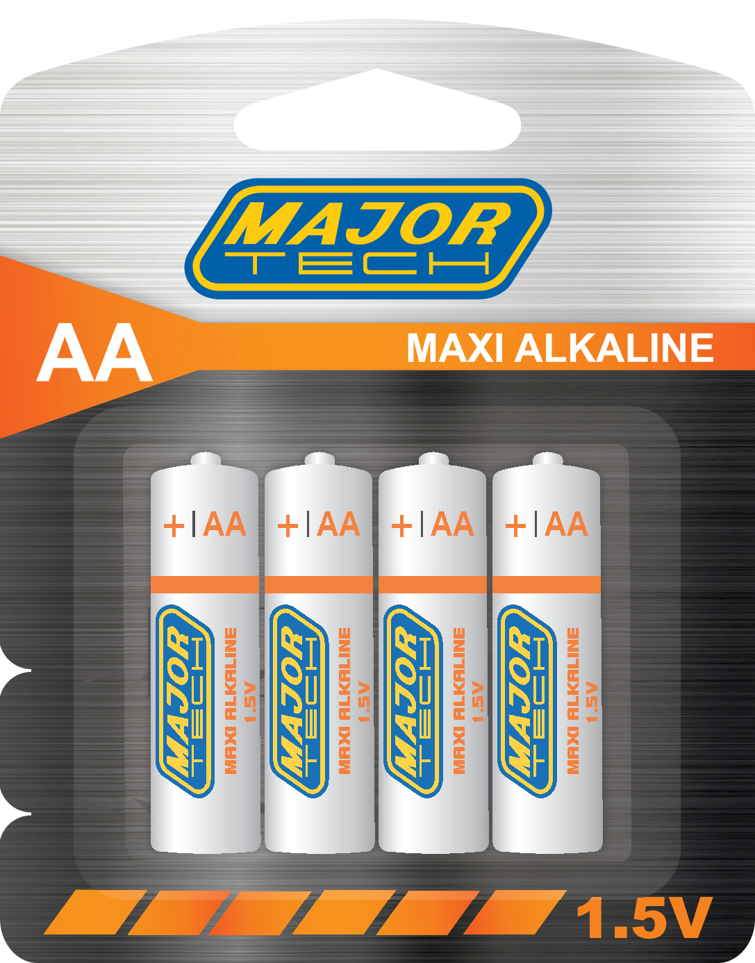AA Maxi Alkaline Batteries LR6-BP4 (Pack of 16 Batteries) - Major Tech