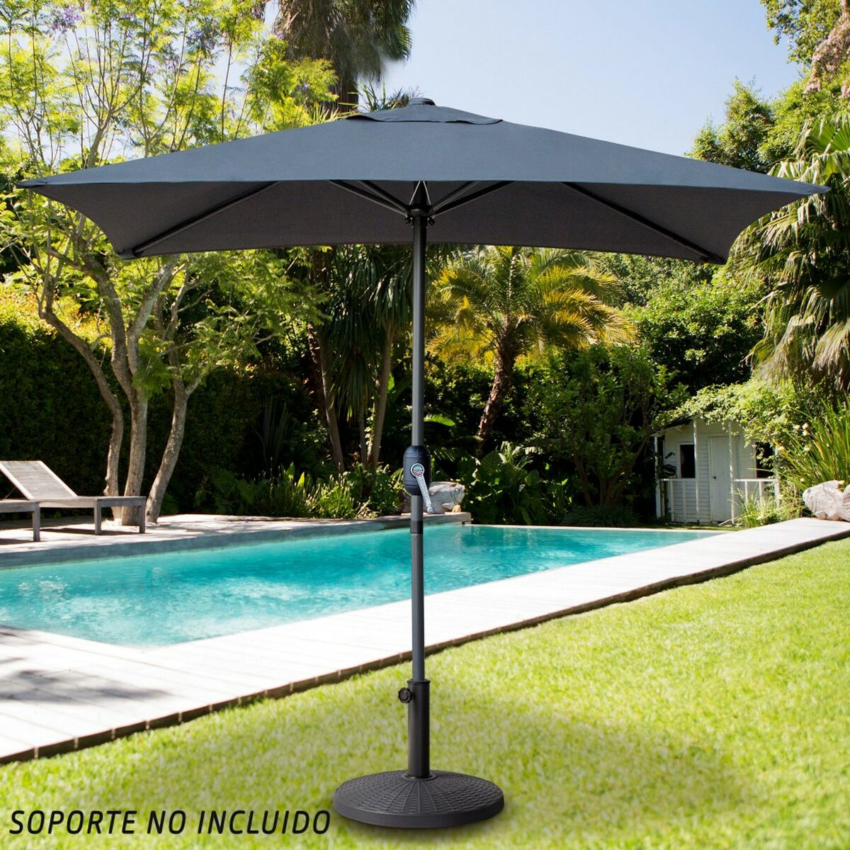 Parasol Aktive Cream Aluminium Steel 300 x 300 cm main image 0