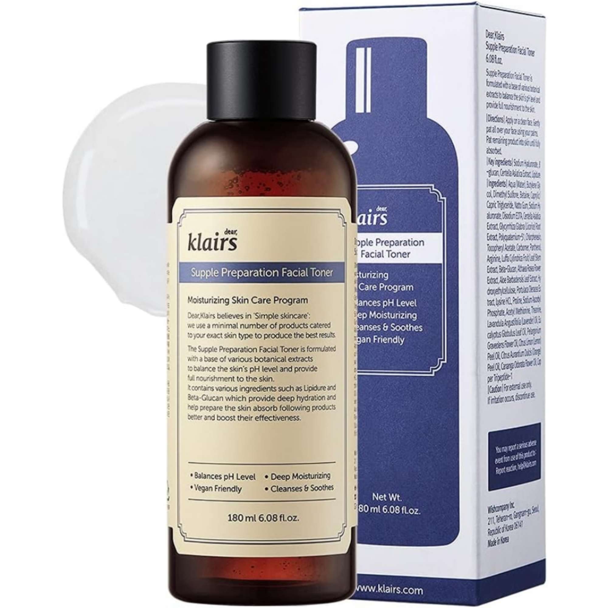 Klairs Supple Preparation Facial Toner Full Size återfuktande ansiktsvatten dam – bild 10