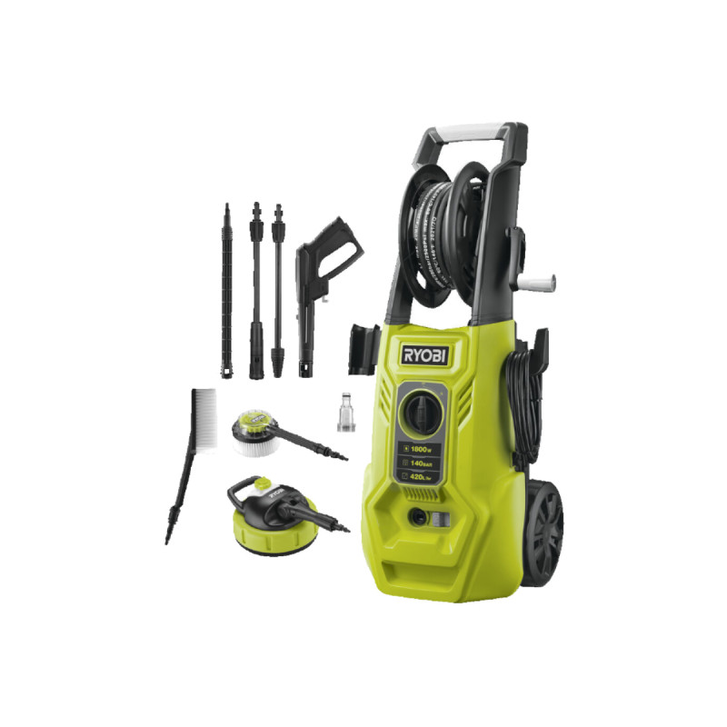 Nettoyeur Haute Pression Ryobi - 140 Bars - 1800w - Ry140pwa-p
